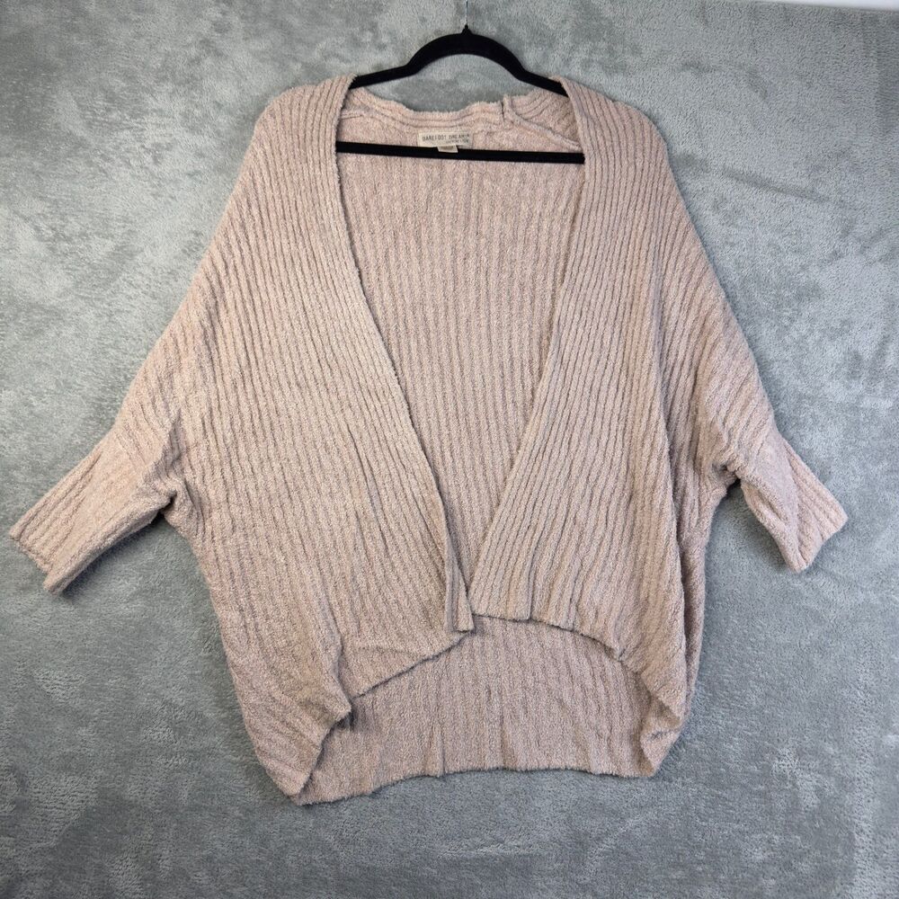 Barefoot Dreams Cardigan Sweater Women’s XXS Mauve Cozy Chic Lite Ribbed Warm